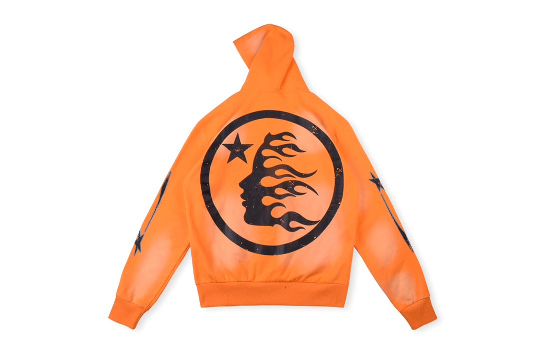 Hellstar Studios Orange Hoodie 2024 New