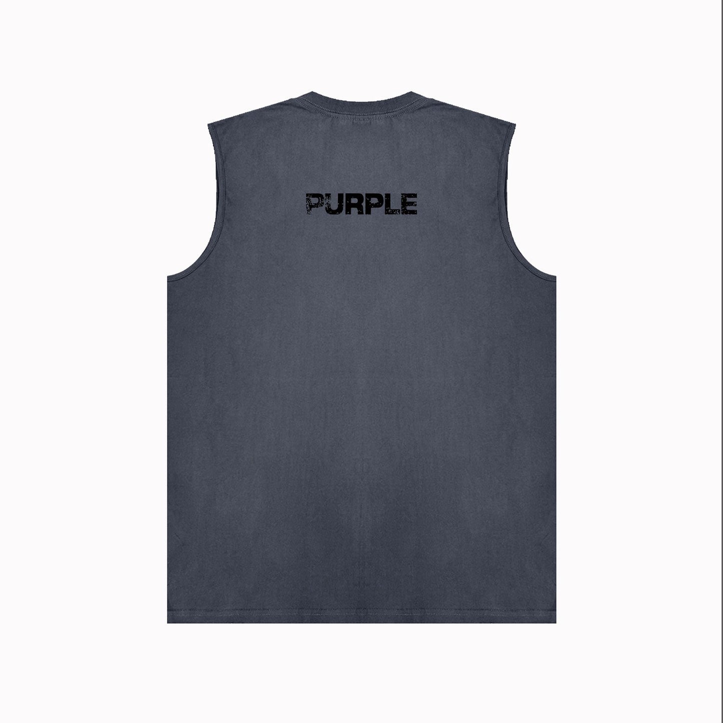 PURPLE-Purple Sleeveless T-Shirt  BPUR099#