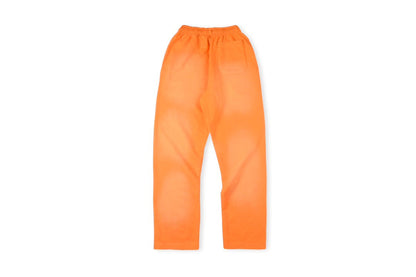 Hellstar Flame Flare Sweatpants Orange 2024 New