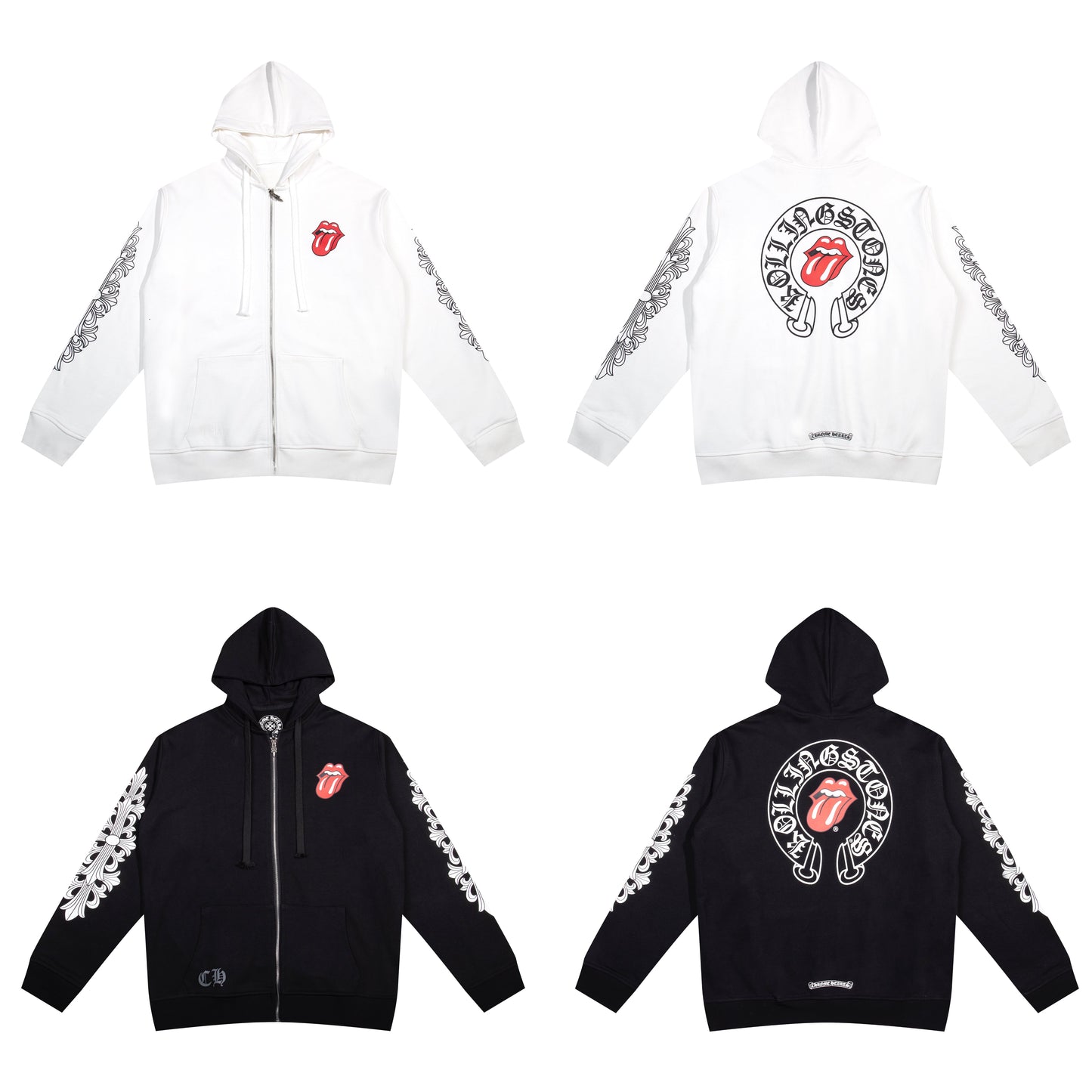 Chrome Hearts Zip Up Hoodie K4